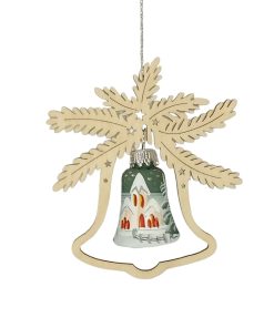 Baumbehang Glaskugel Waldkirche, in Glocke