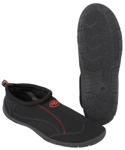 Badeschuhe,  Neopren,  schwarz, Kordelzug
