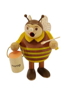 Minikugelräucherfigur Biene
