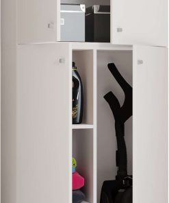 Putzschrank VCM Lona XXL Drehtüren | Mit Schublade