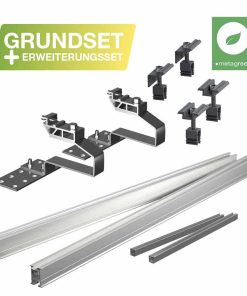 Ziegeldachbefestigung Grundset & Erweiterung für 2 Module