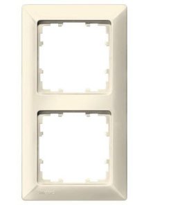 Rahmen 2fach DELTA line, elektroweiß