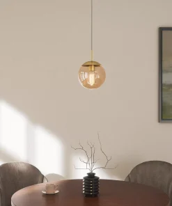 Liadomo Pendelleuchte Poliqua 1-flammig, skandinavisch, aus Glas