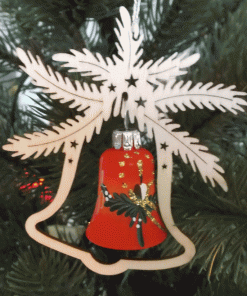 Baumbehang Glasglocke Rote Sinfonie